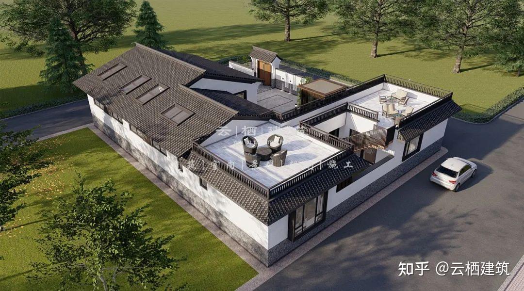 云栖建筑丨227㎡精致的新中式别墅,告诉你自建房能有多美!