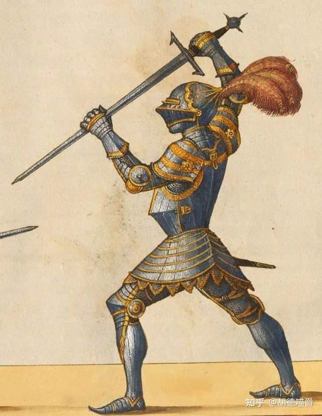 欧洲板甲的肩甲看起来手臂好像不能向前举高不明白它是怎么自由活动的