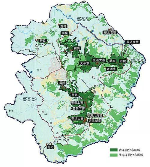 普洱地理位置图片