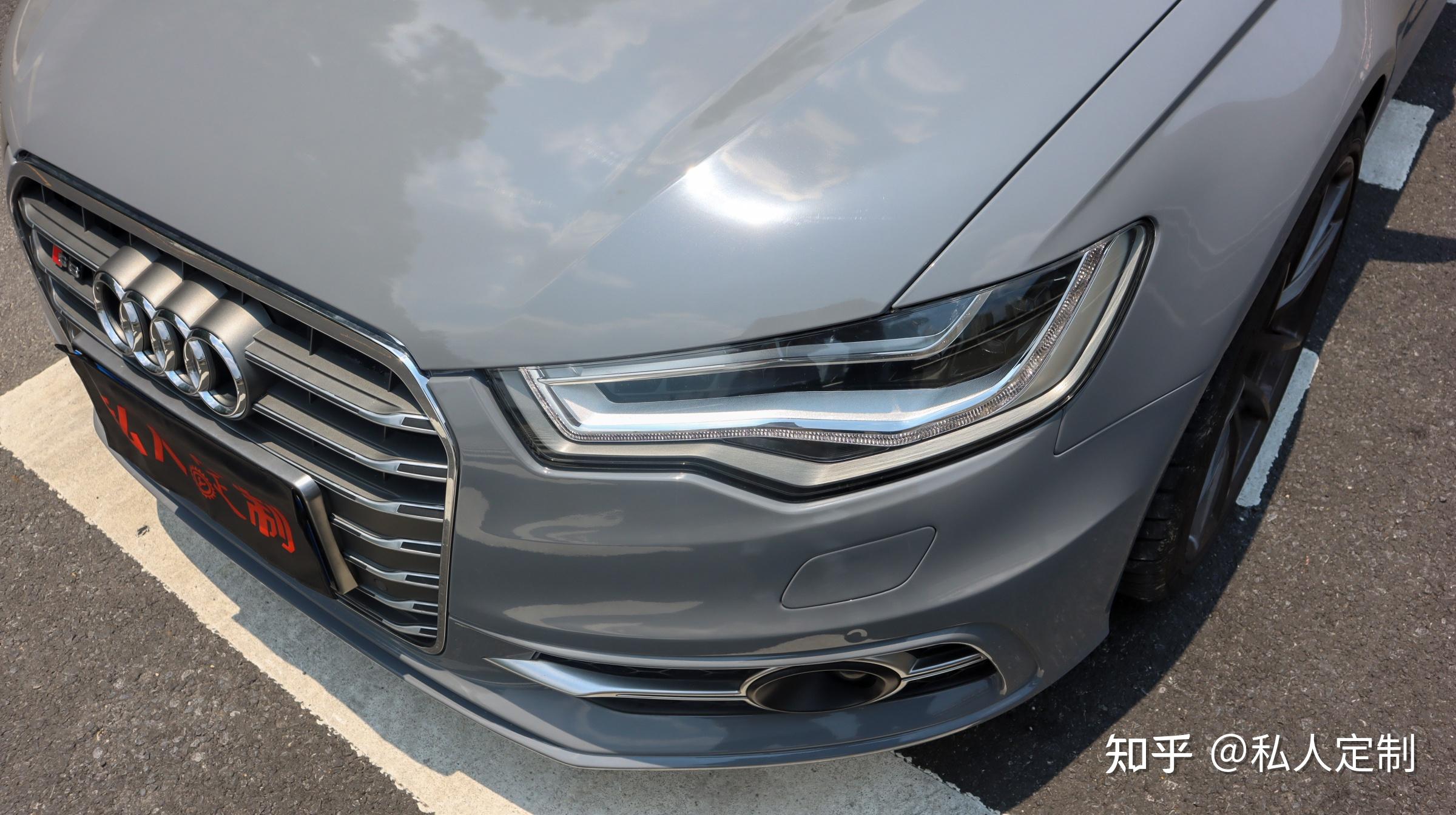 深圳贴膜 什么是银耳奥迪?奥迪a6l改色水泥灰 - 知乎