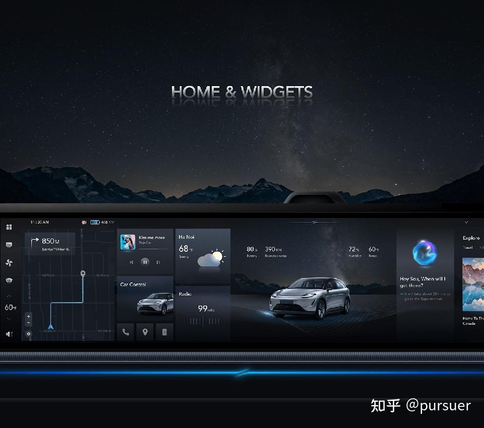 汽车HMI界面设计赏析 知乎