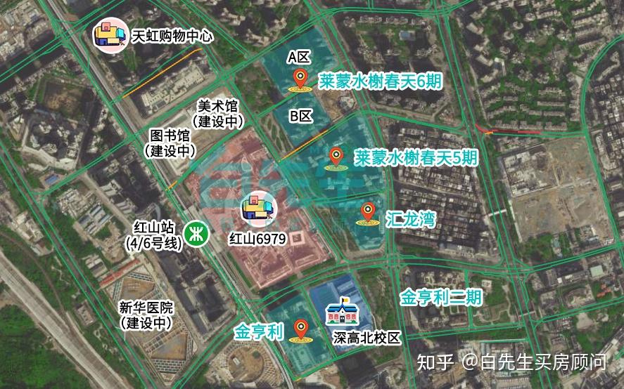 撑起龙华红山房价的深高北,学区内四大楼盘谁最强? - 知乎