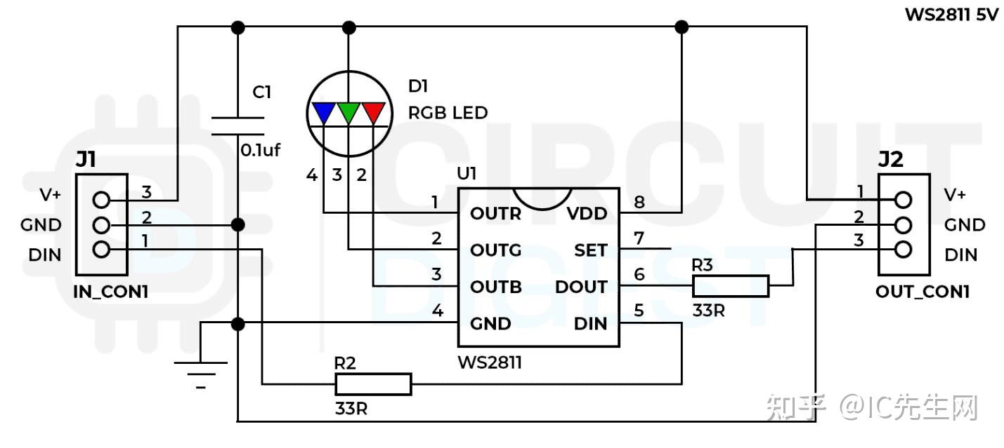 led灯驱动器三根线输出图片