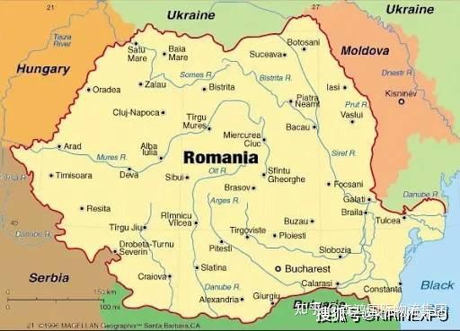罗马尼亚版图图片