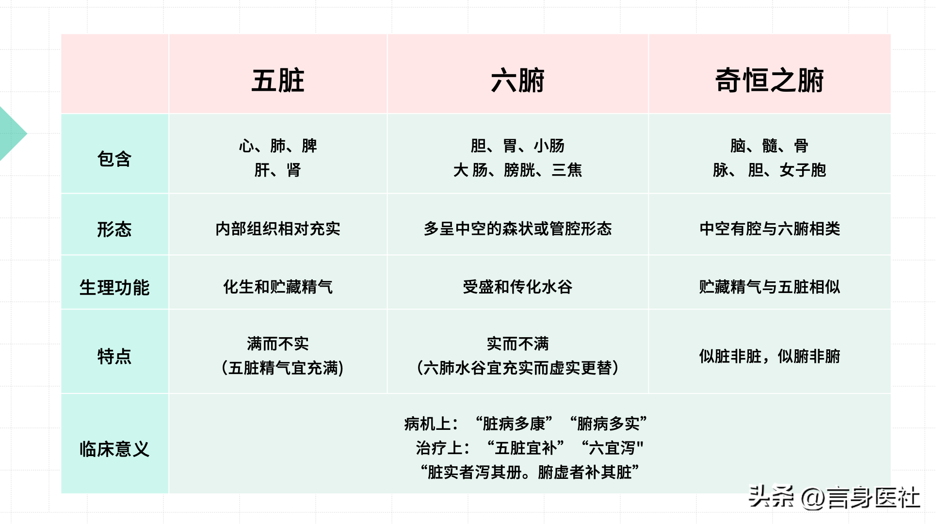 中医中心肝脾肺肾是否与现代医学心肝脾肺肾一一对应?