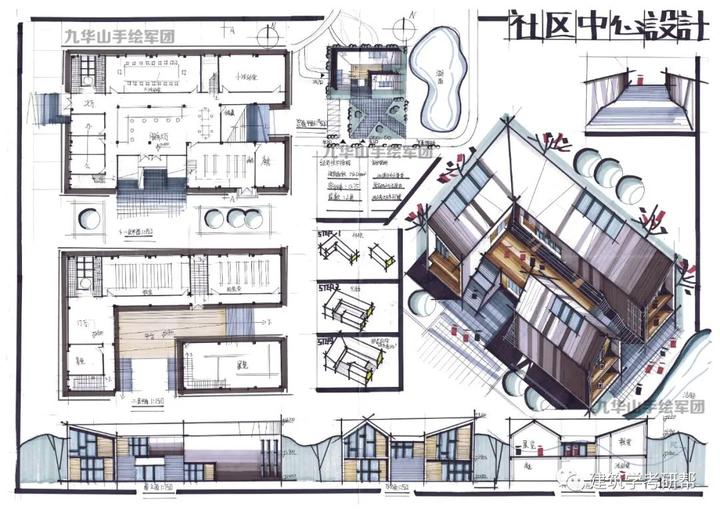 建筑学考研快题方案之总平,建筑总平的设计表达图解解析,还不赶紧把我摸透!干货分享,收藏起来慢慢看! - 知乎
