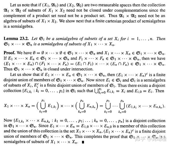 乘积测度、半代数与Hahn–Kolmogorov 延拓定理 - 知乎