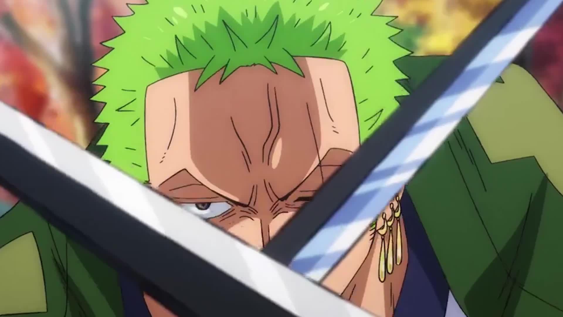 海贼王索隆想怼他先过我这关二刀流