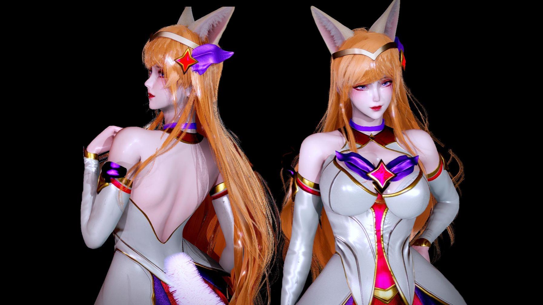 英雄联盟 星守阿狸，人物卡分享