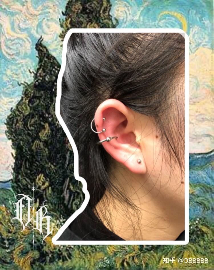 打耳骨钉可以打在什么位置? - 知乎
