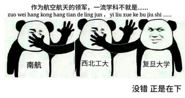 如何看待这次「双一流」名单中,西工大,哈工大,南航的一流学科都没有