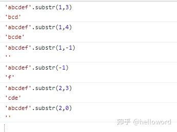 js 字符串截取slice,substr,substring - 知乎