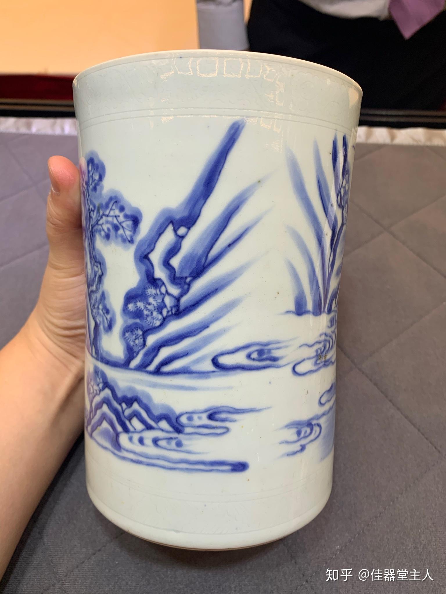 中国嘉德四季拍卖明崇祯彩楼记图笔筒50万成交