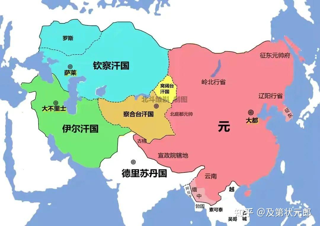 白帐汗国地图图片