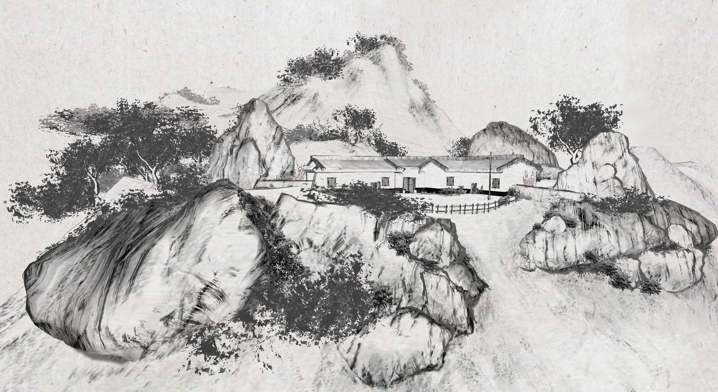 唐绘-水墨画 水墨画桃花鳜鱼流水国画- 九鱼图- 99字画网