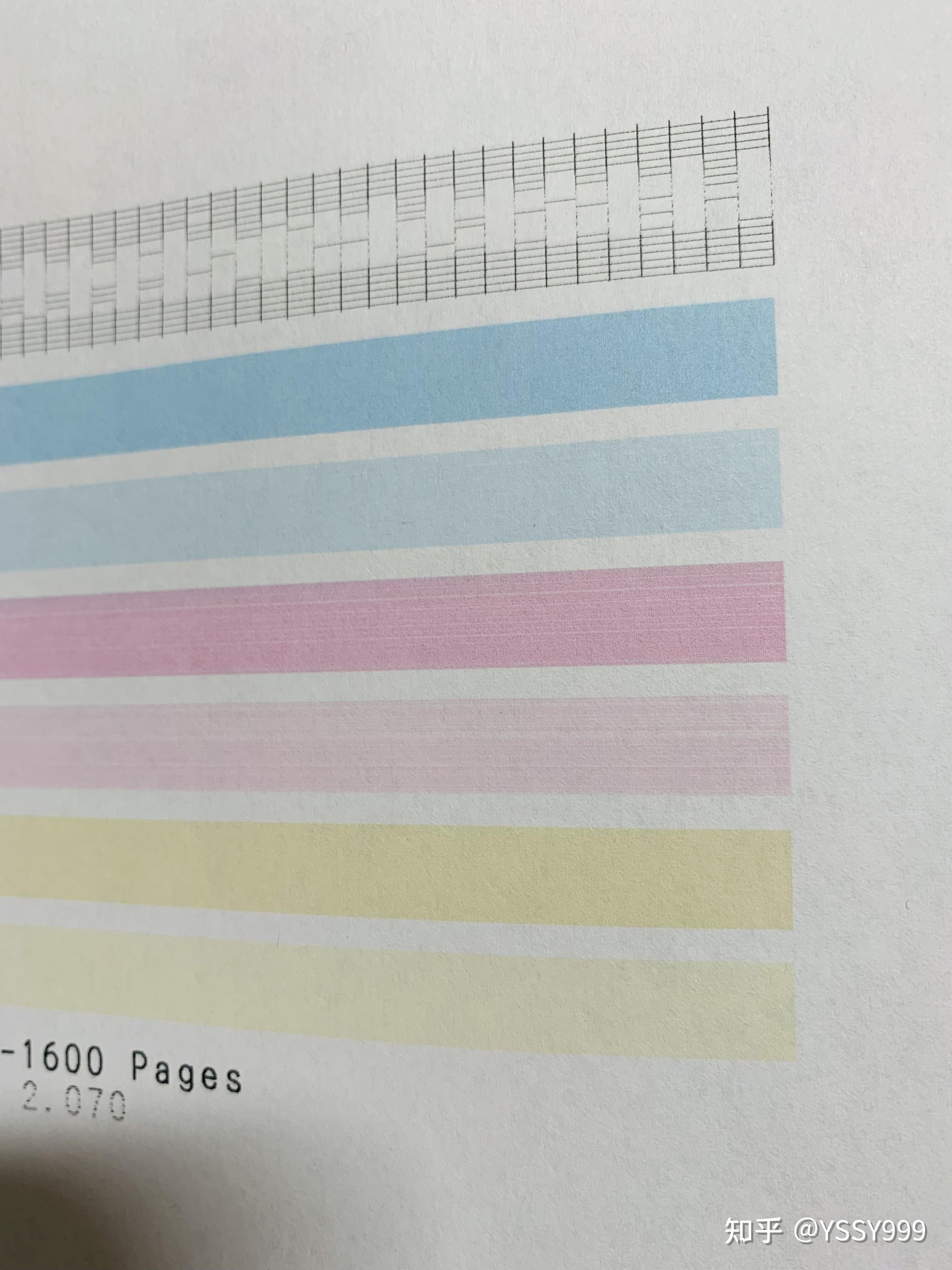 佳能mg3680喷墨打印机打印出来黑色有白条纹清洗多遍还是如此彩色部分