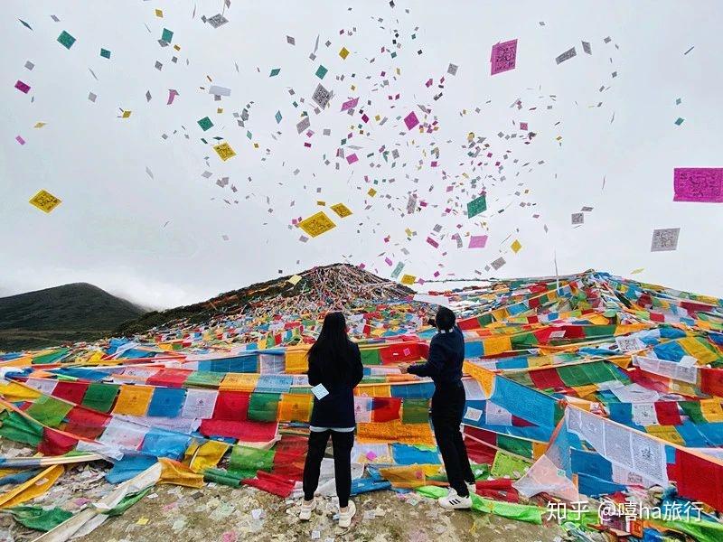 挂经幡,撒隆达,戴哈达祈福平安幸福 深入藏区,体验当地人的日常