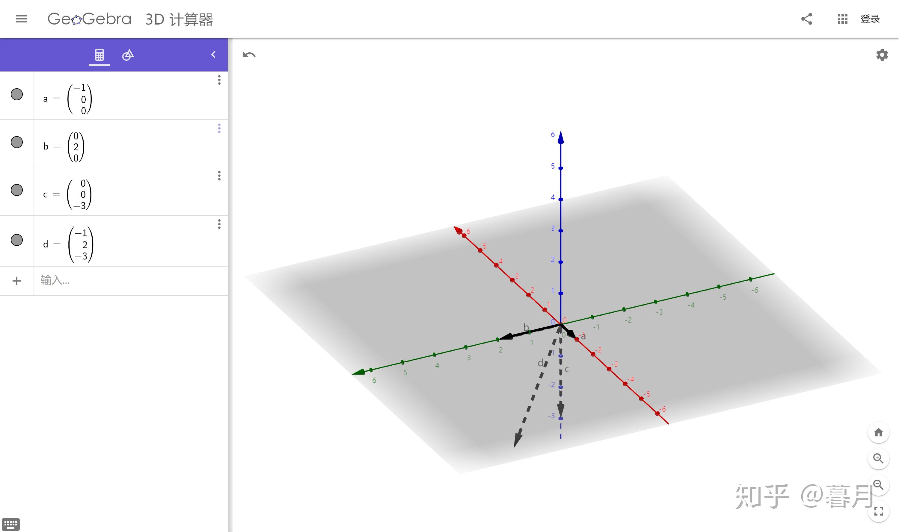 已知xyz如(-1,2,-3),如何在xyz轴上具体画出向量? - 知乎