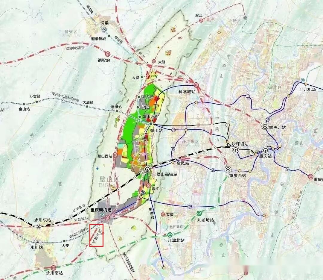 渝毕高铁在重庆,遵义铁路网规划图中的位置来源:四川政府采购网