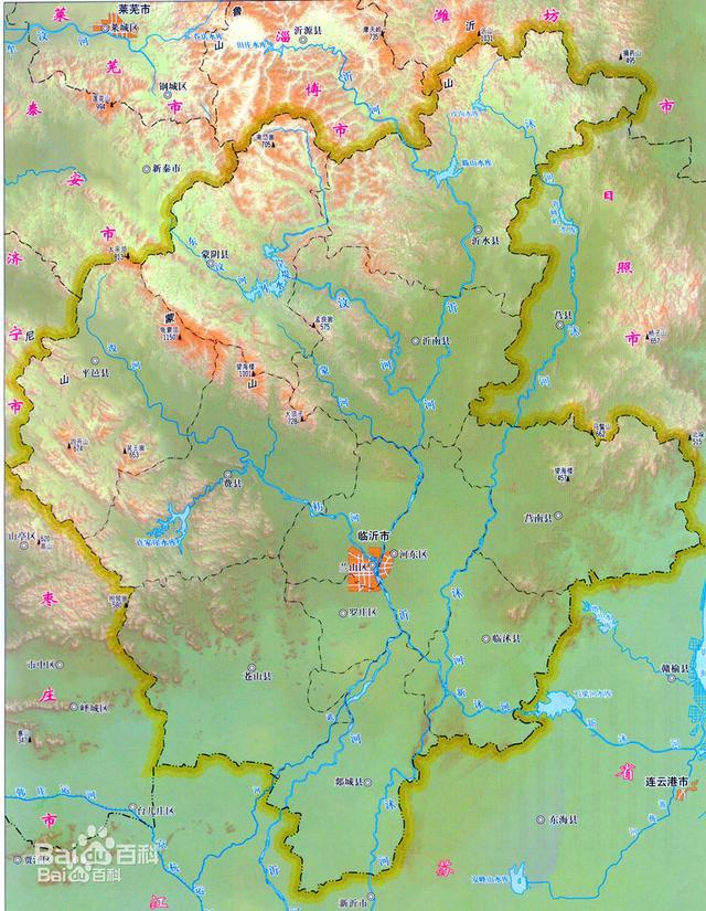 地理答啦山东省临沂市的地形属于山区还是属于平原