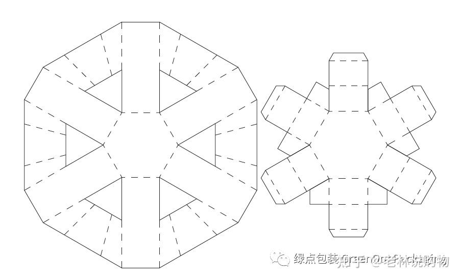 方形纸盒折叠方法图解图片