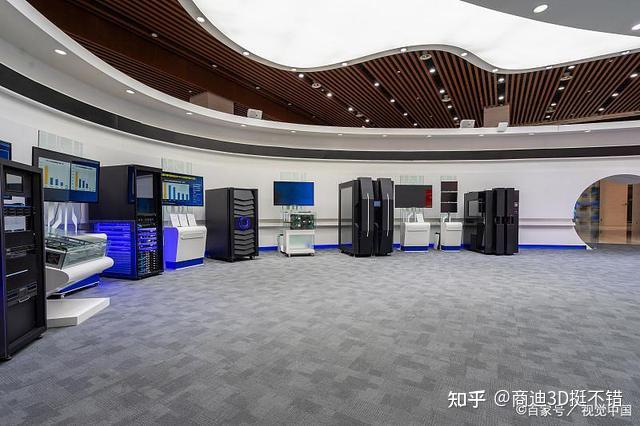 通過vr虛擬現實技術,3d建模技術進行企業線上vr展館設計,場景佈局和