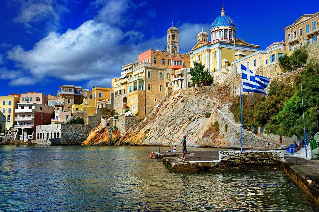 希腊爱琴海圣托里尼岛Santorini Greece-东北振兴网