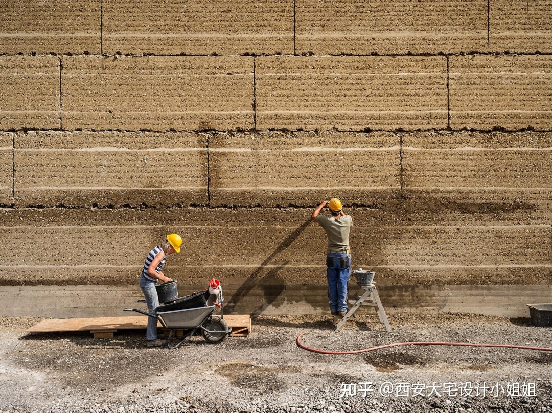 永不过时的夯土墙自然的材料之美
