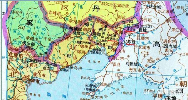 "车驾次怀远镇"(《资治通鉴》),看地图可知,怀远镇与辽东城隔辽水相望