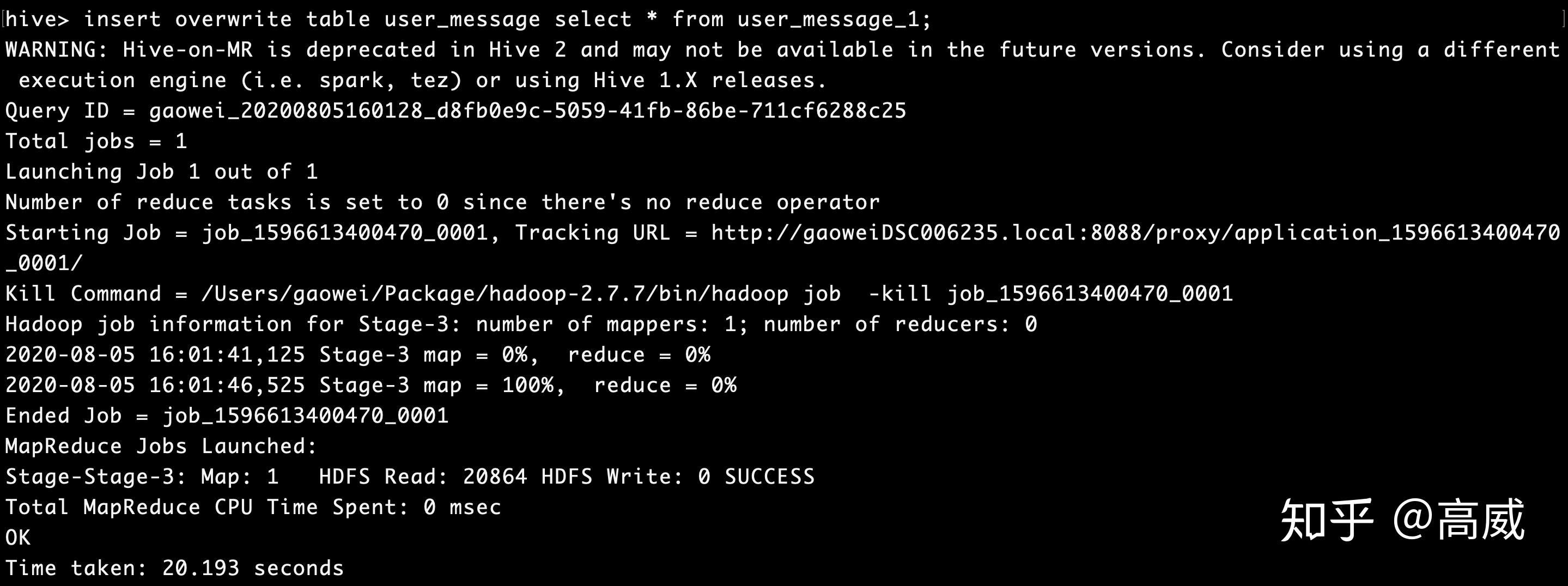 Hive hbase 