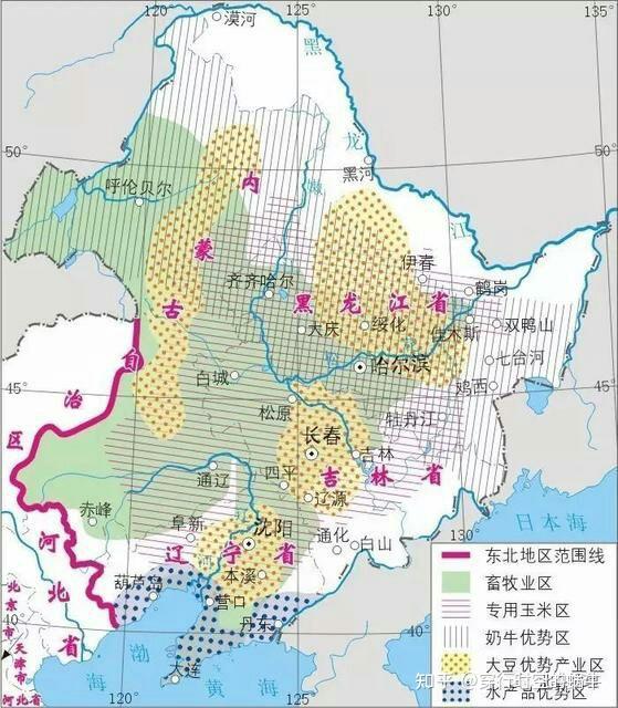 东北平原范围地图图片