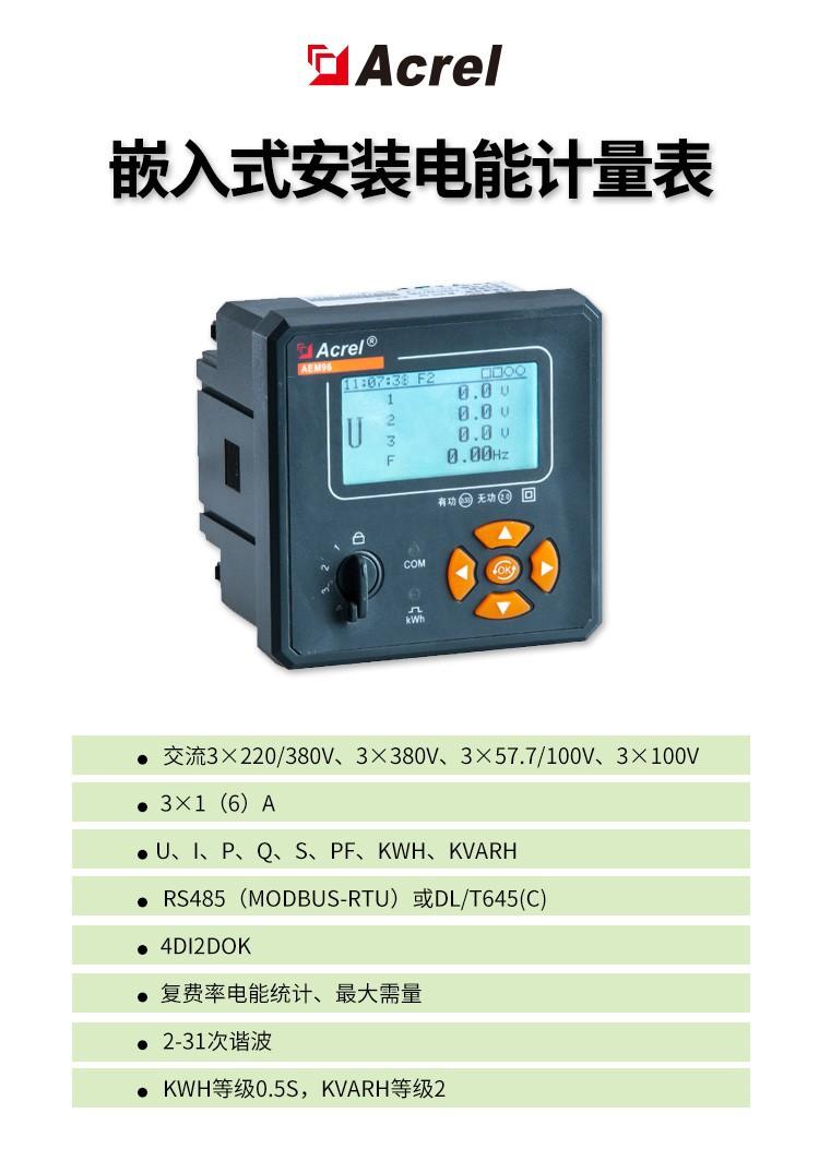 安科瑞AEM96 全参量电力参数测量电能表 2-31次谐波测量-安科瑞高斌 - 知乎