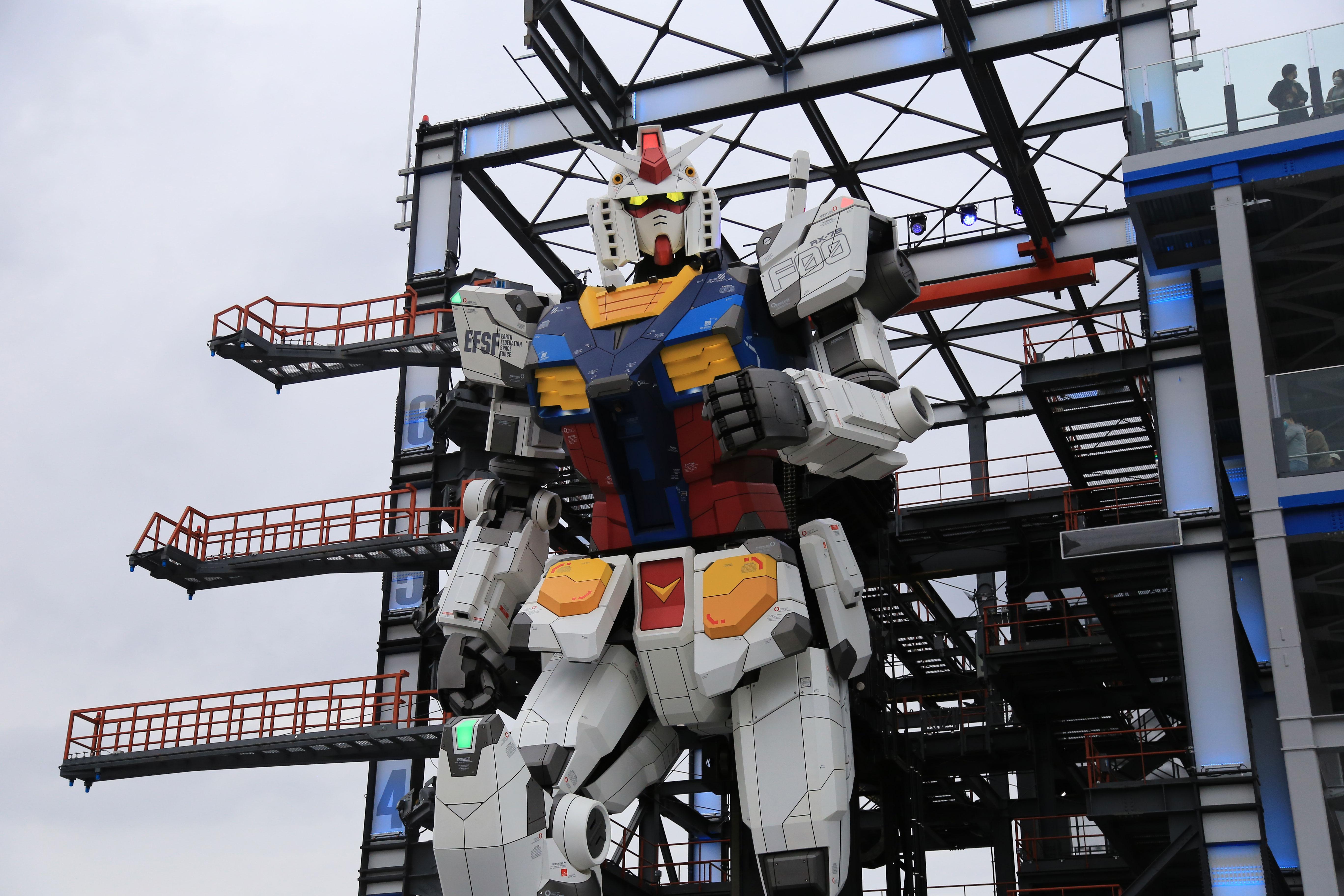 日本横滨高达工厂,会动的高达!