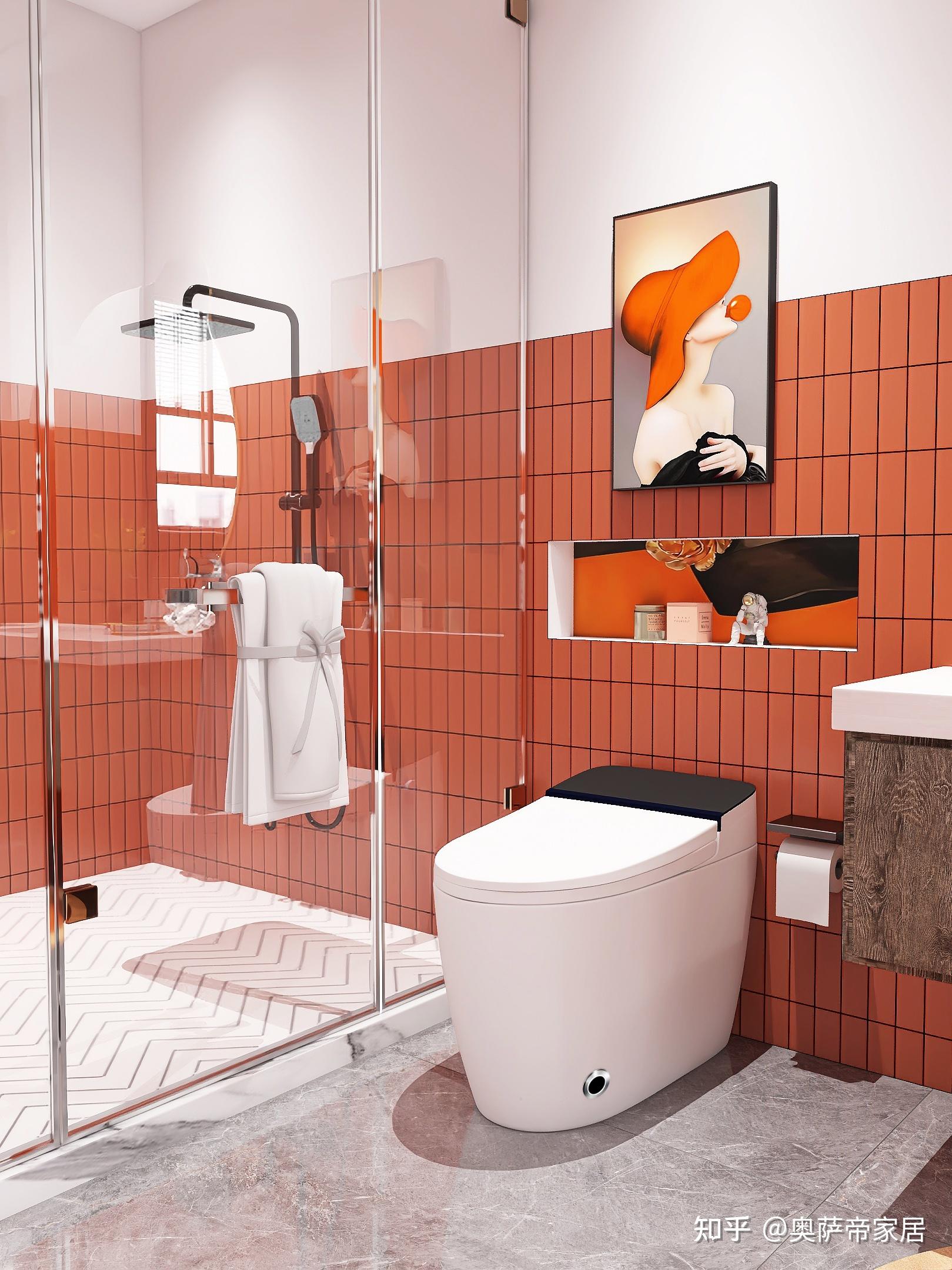 暖色系浴室08奥萨帝卫生间真的爱