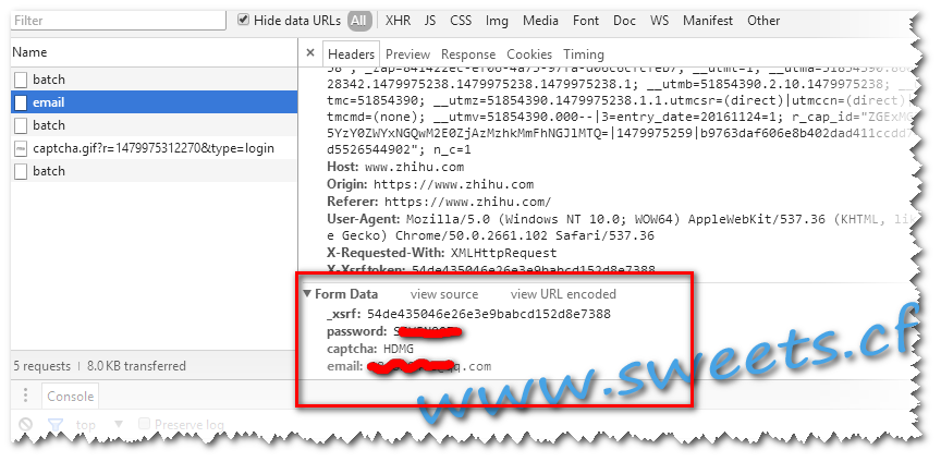 知乎爬虫之3:请求分析(附赠之前爬取的数据一份) 知乎爬虫之3:请求分析(附赠之前爬取的数据一份)