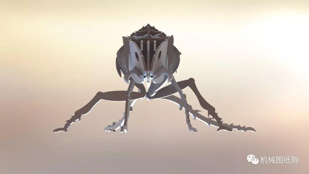 生活艺术蚂蚁立体拼装模型3d图纸solidworks设计附stepigs