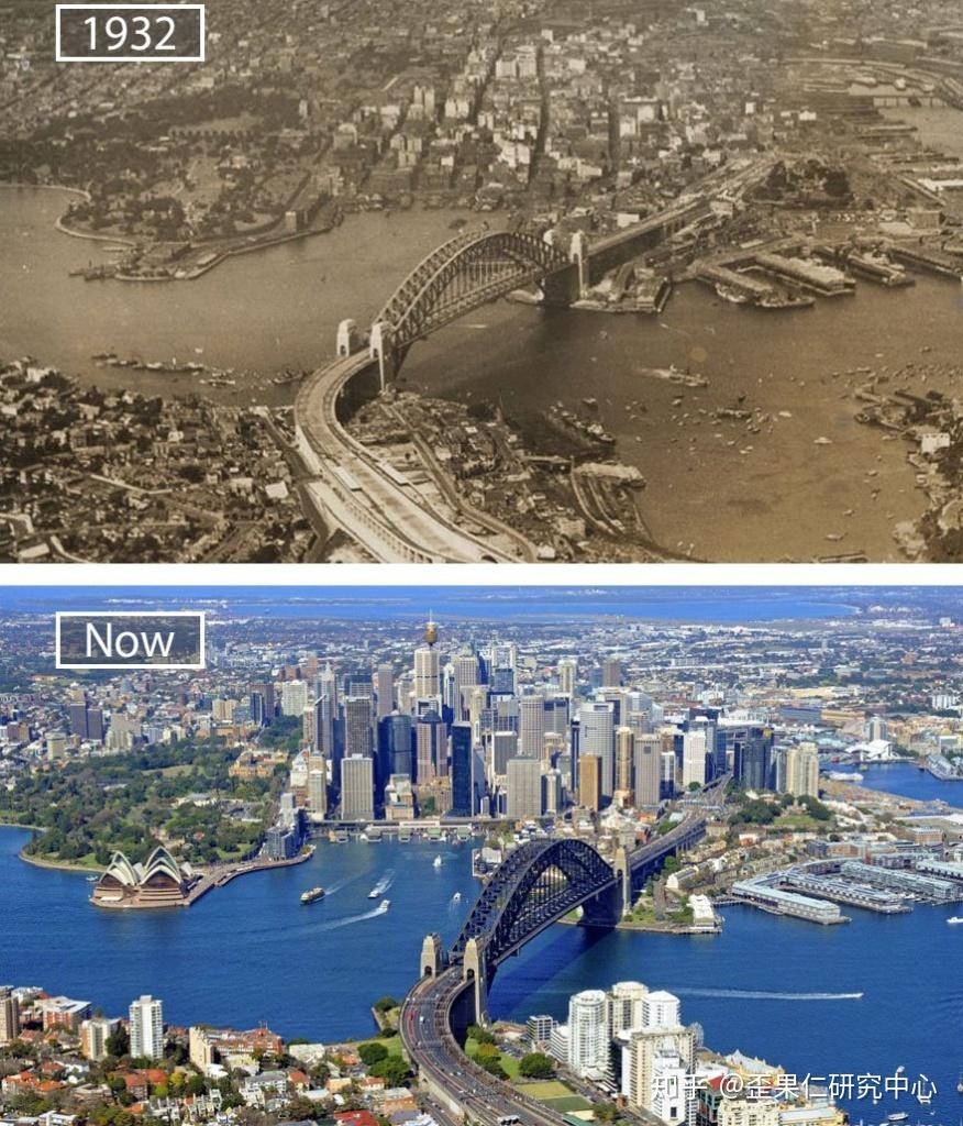 一组令人难以置信的照片展示过去100年世界的变化