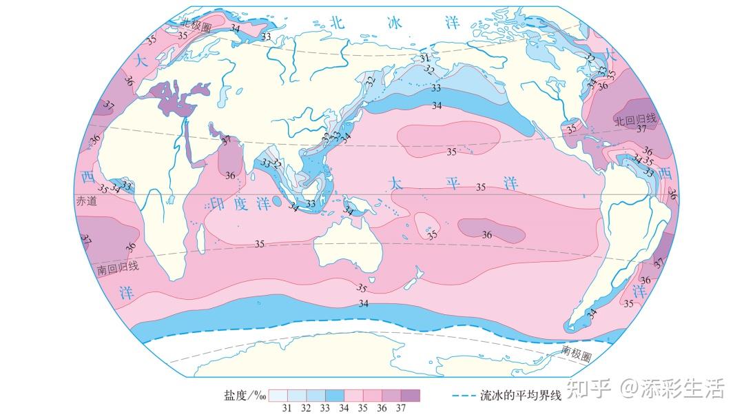 海水盐度的主要影响因素总结(附地图) - 知乎