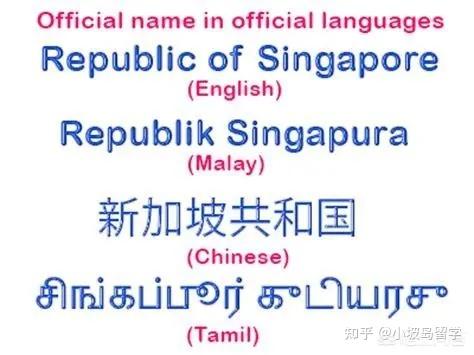 多语言国家为了彰显多元的语言文化特色,新加坡采用了四个主要民族的