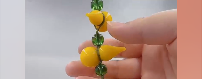 博山琉璃鸡油黄葫芦车挂