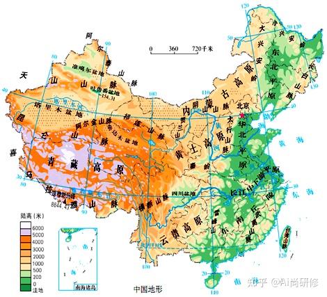 全国各省市地形地势高清图 67