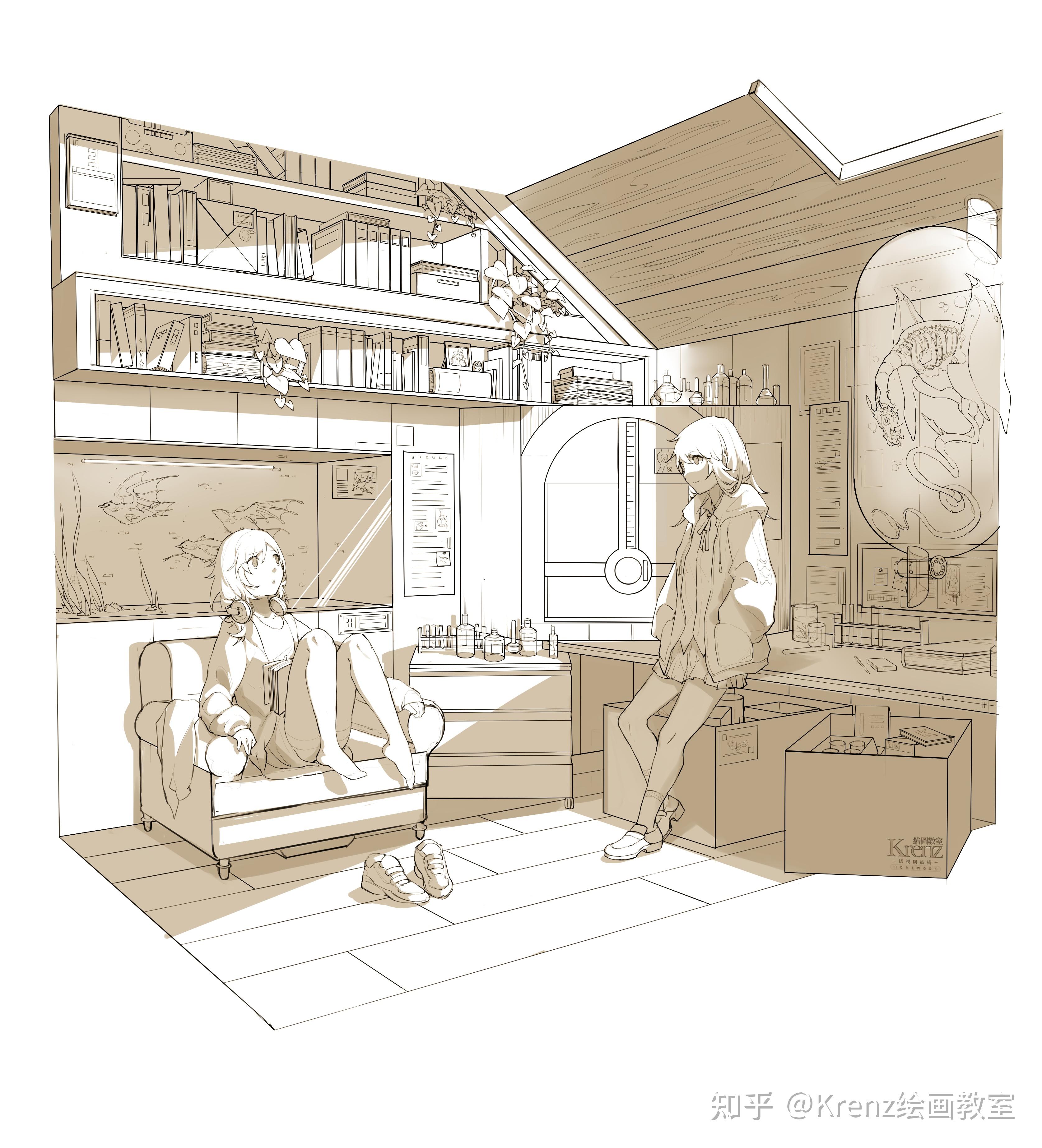 krenz绘画教室优秀作业心得基础透视与结构0088