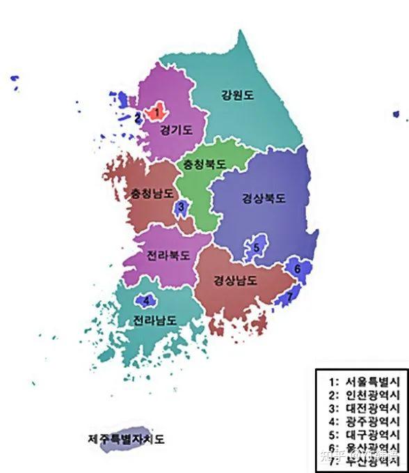 韩国留学韩国大学地理位置分布