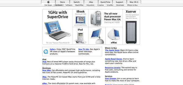 官网截图详细介绍，带你回顾2000-2006年的Apple Mac产品（中，2002年