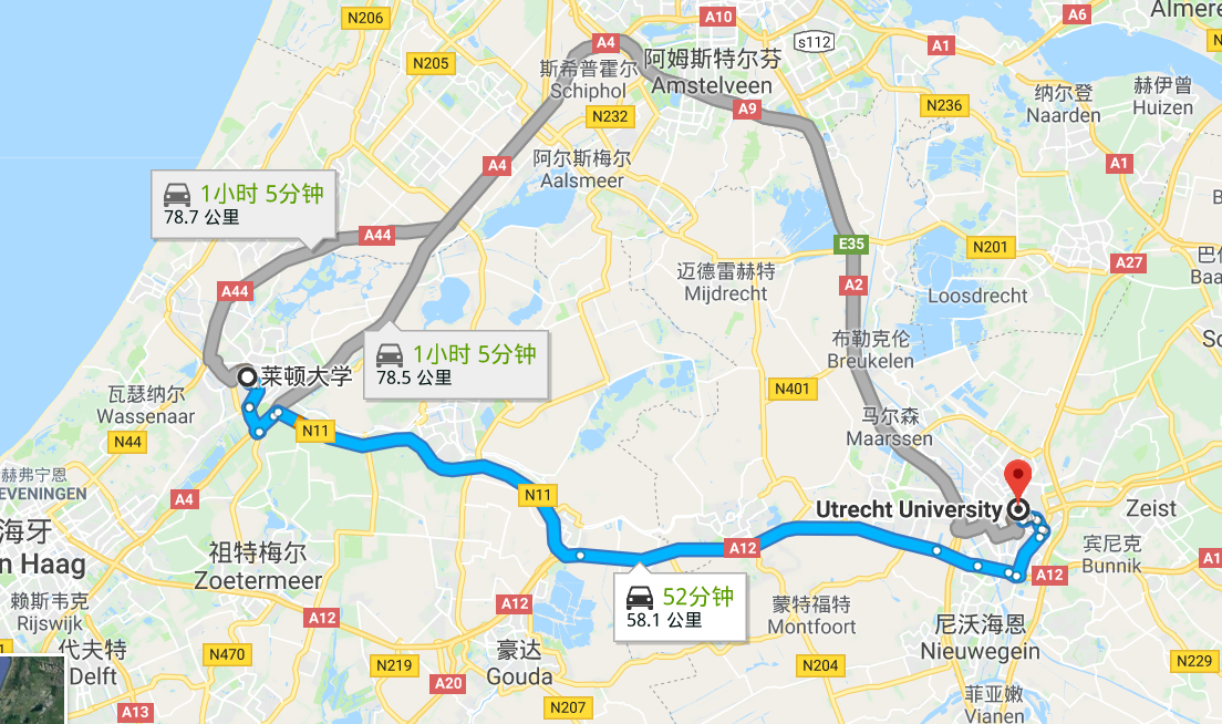 荷兰乌特勒支和莱顿大学隔得远吗? - 知乎