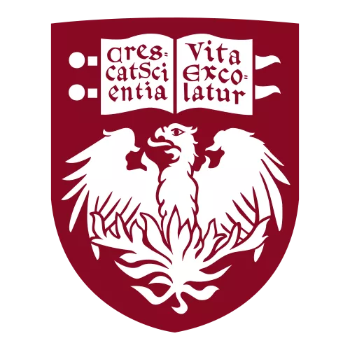 芝加哥大学校徽芝大的校徽是只浴火重生的凤凰,那团火指的是芝加哥