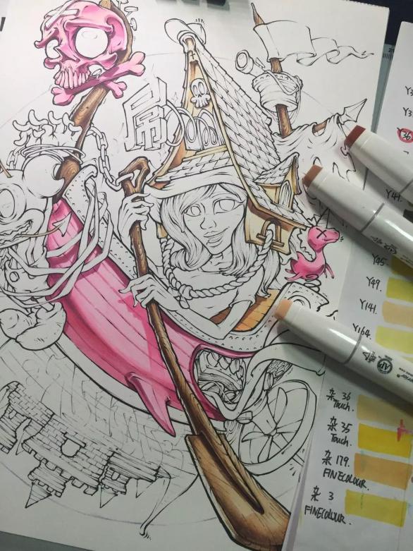 涂鸦公仔手稿流程分享 - 知乎