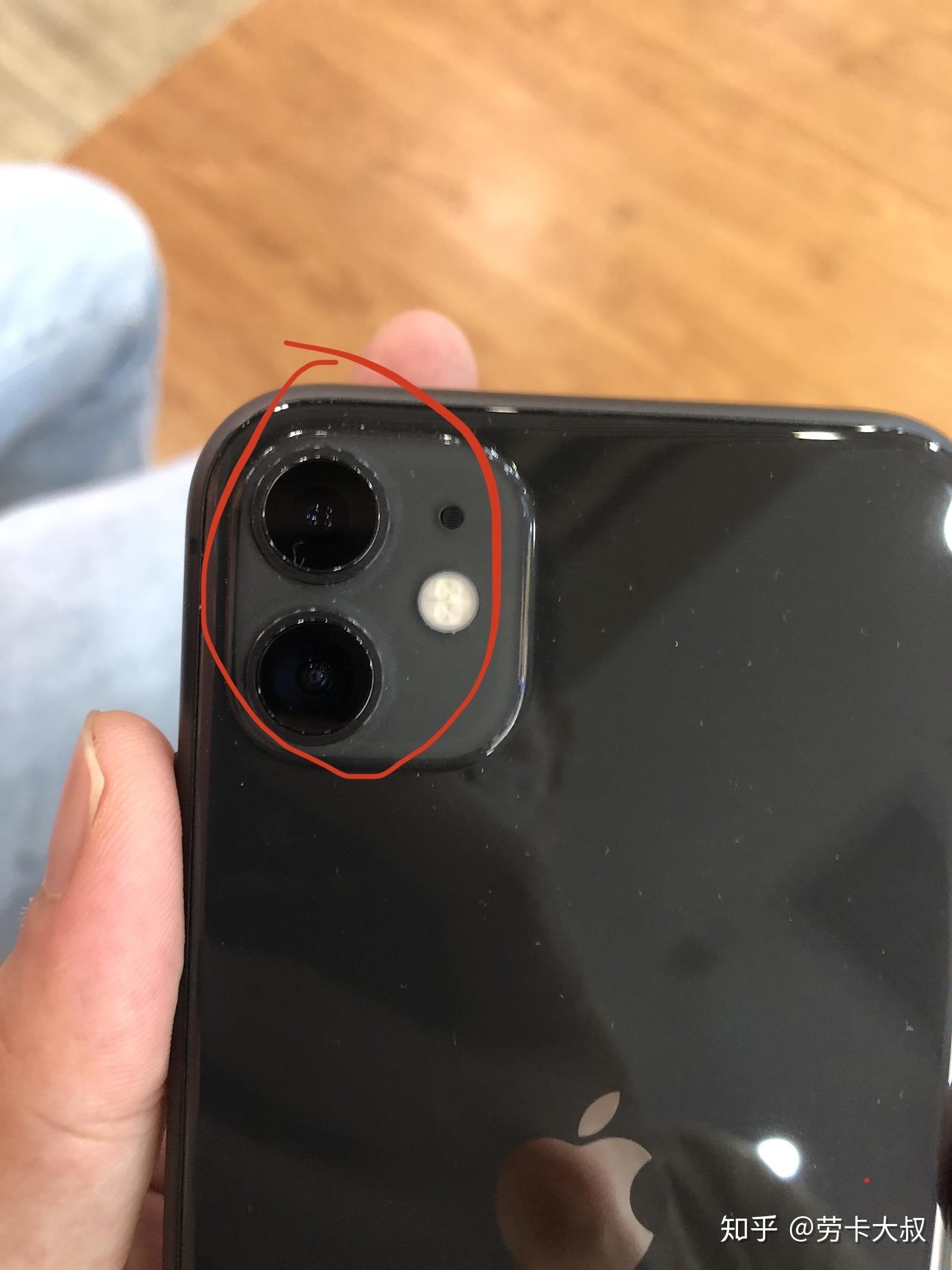 苹果11摄像头周围有一圈白是怎么回事? - 知乎