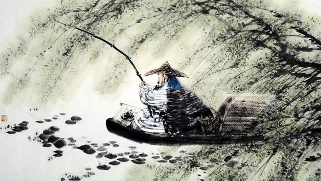 实在是冬天钓鱼是"孤舟蓑笠翁,独钓寒江雪",春秋钓鱼是"白发渔樵江渚