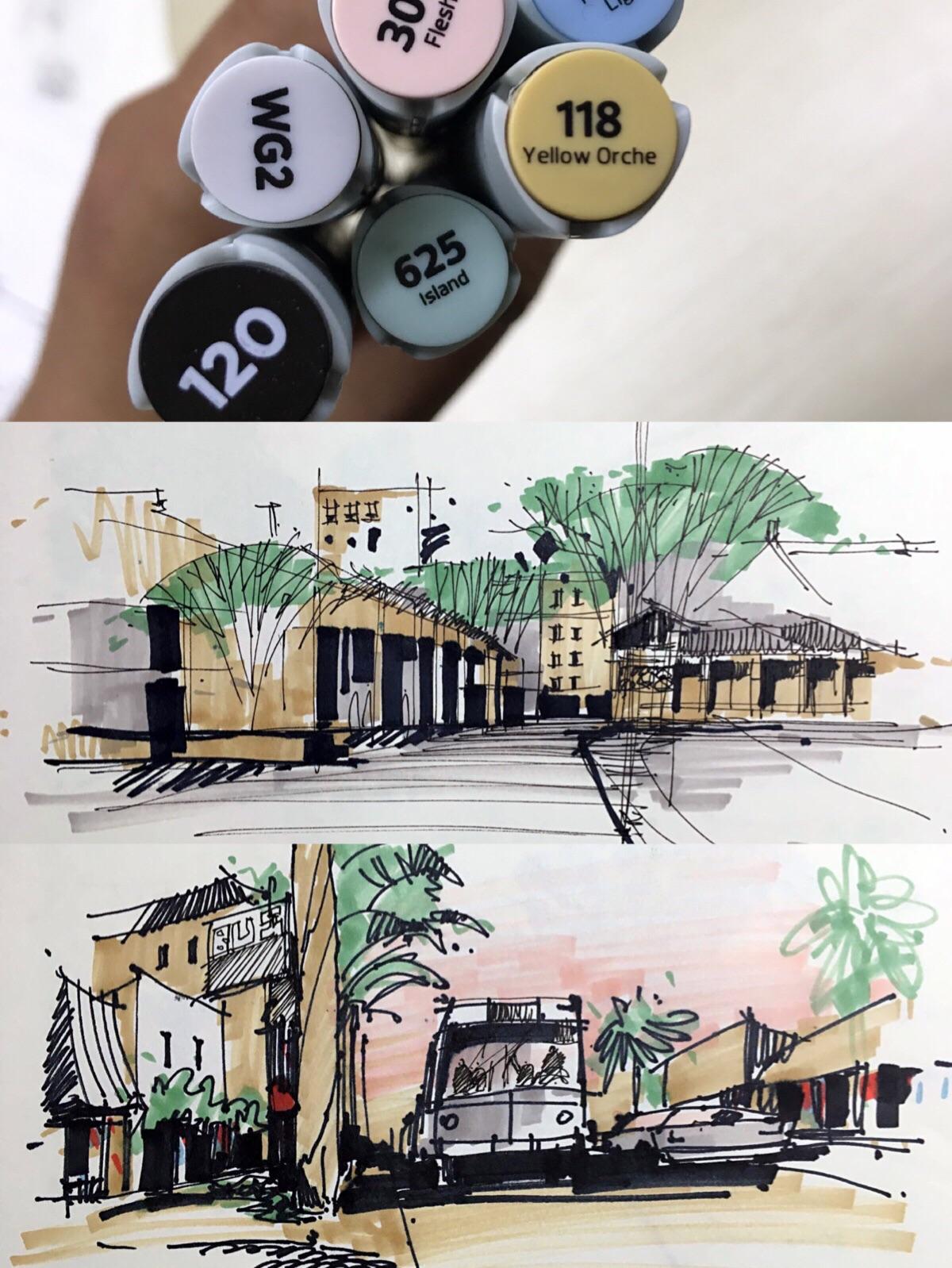 快题中怎么抓眼球尝试一些新配色吧